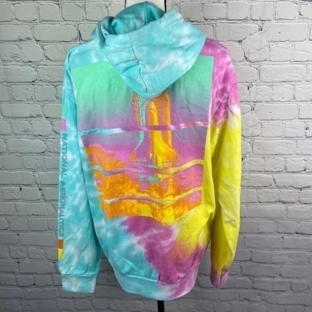 Nickelodeon Hyper Space NASA Sweatshirt Womens Size M Tie Dye Hoodie Sweatshirt - Picture 8 of 16